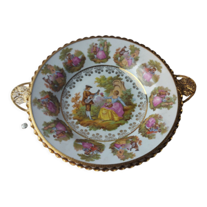 Coupe décor Fragonard - porcelaine