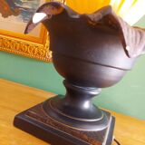 70's georgia jacob lamp, gold leaves