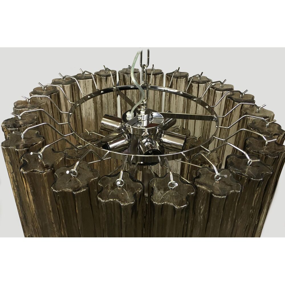 Fume’ “tronchi” murano glass chandelier d60-3l