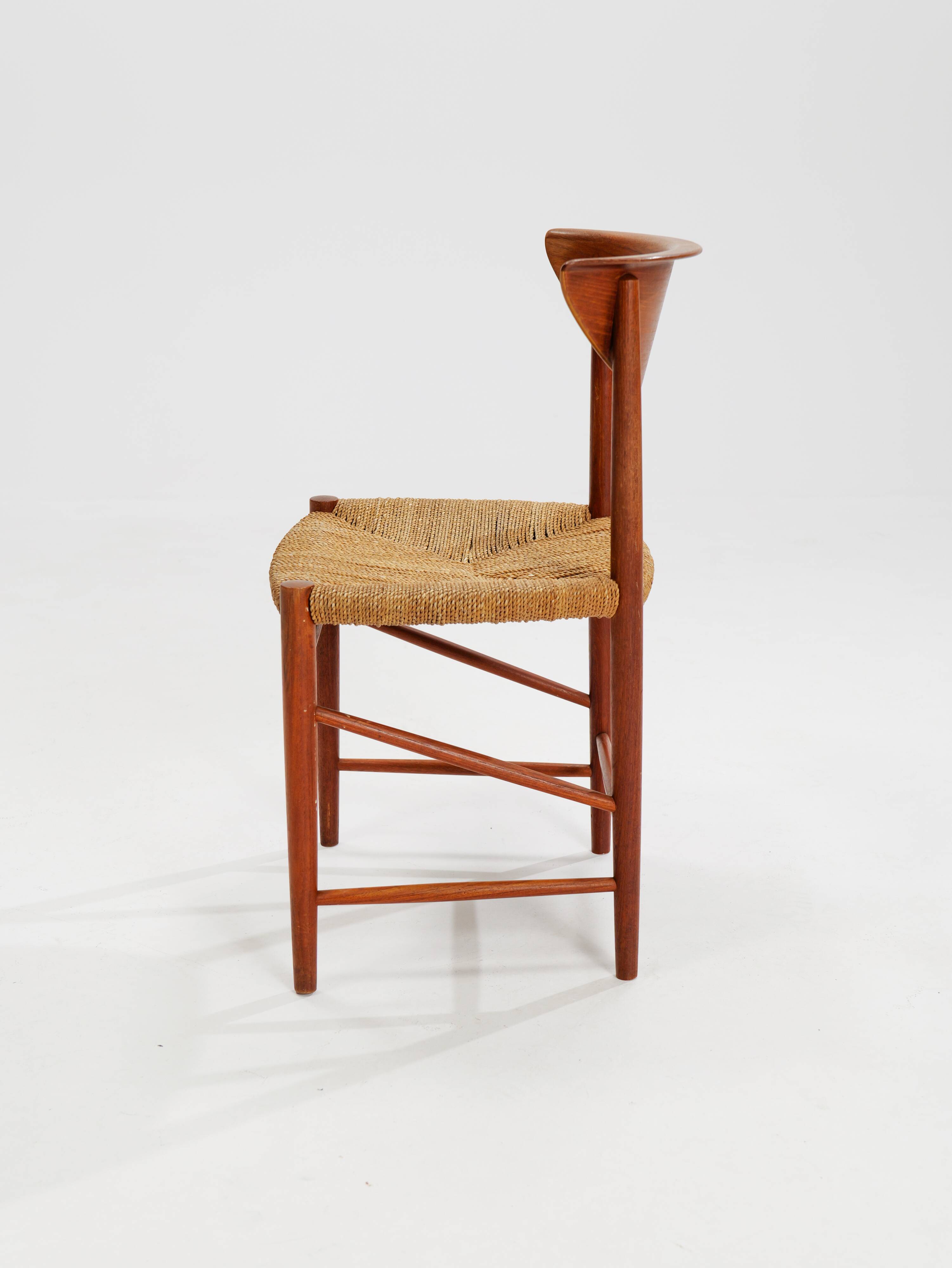 Model 316 dining chairs by Peter White & Orla Moelgard-Nielsen for Søborg Møbelfabrik, 1958, set of 6