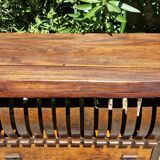 Rustic bar in neo-Gothic wrought iron oak.