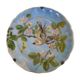 Decorative plate old bird pattern