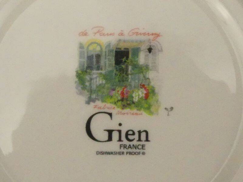Gien, De Paris à Giverny, assiette à canapés