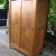 Sliding cabinet veneered vintage oak 50/60