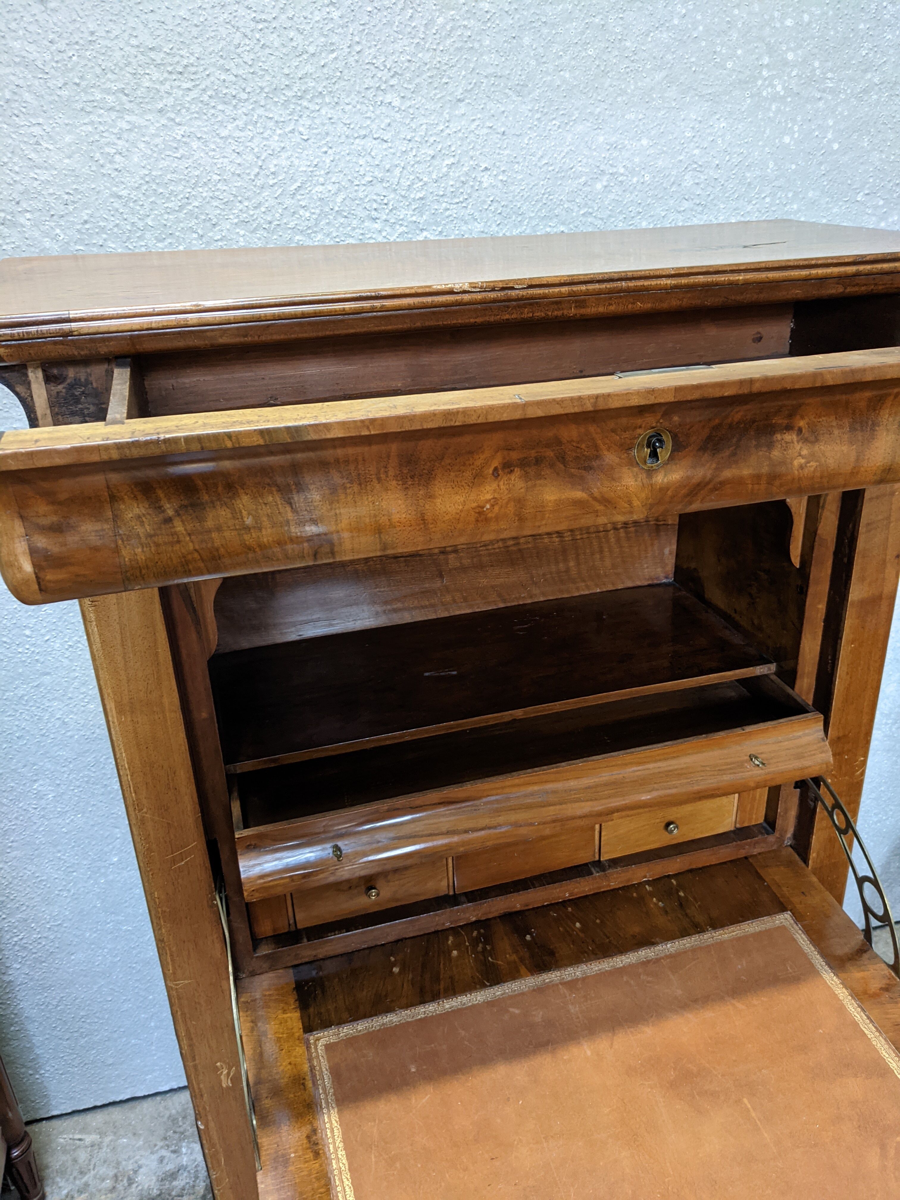 Early twentieth century writing desk with secret cache