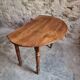 Antique French walnut folding dining table