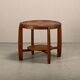 Dutch Art Deco Amsterdam School side table in Oak with star
