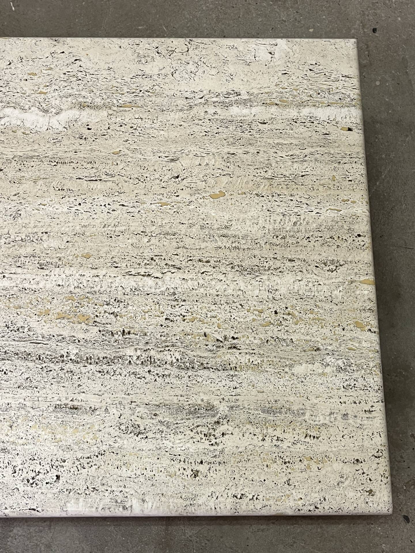 1970s travertine coffee table