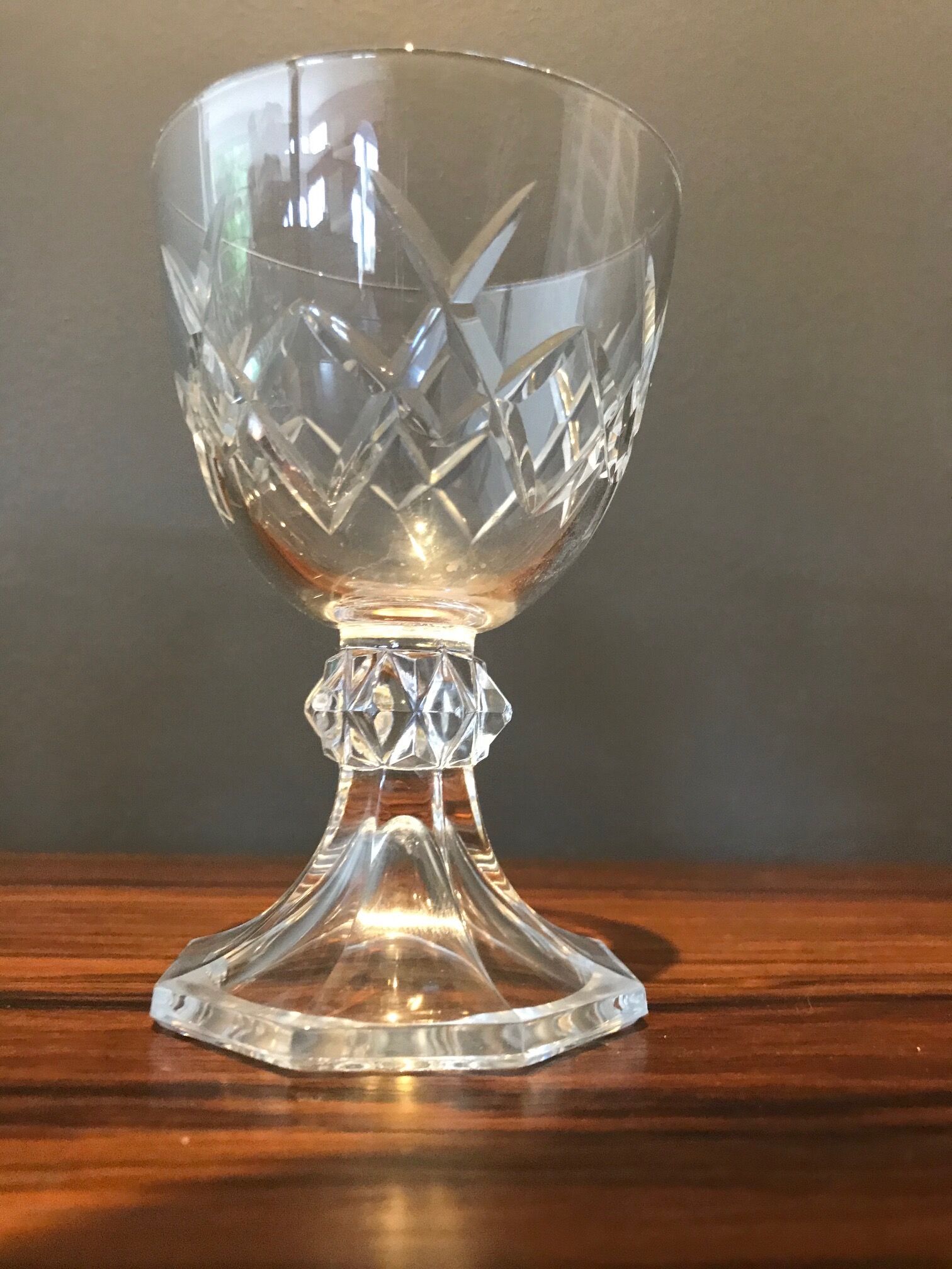 12 crystal glasses Val Saint Lambert model Yale