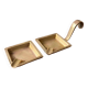 Duo of stackable bronze ashtrays