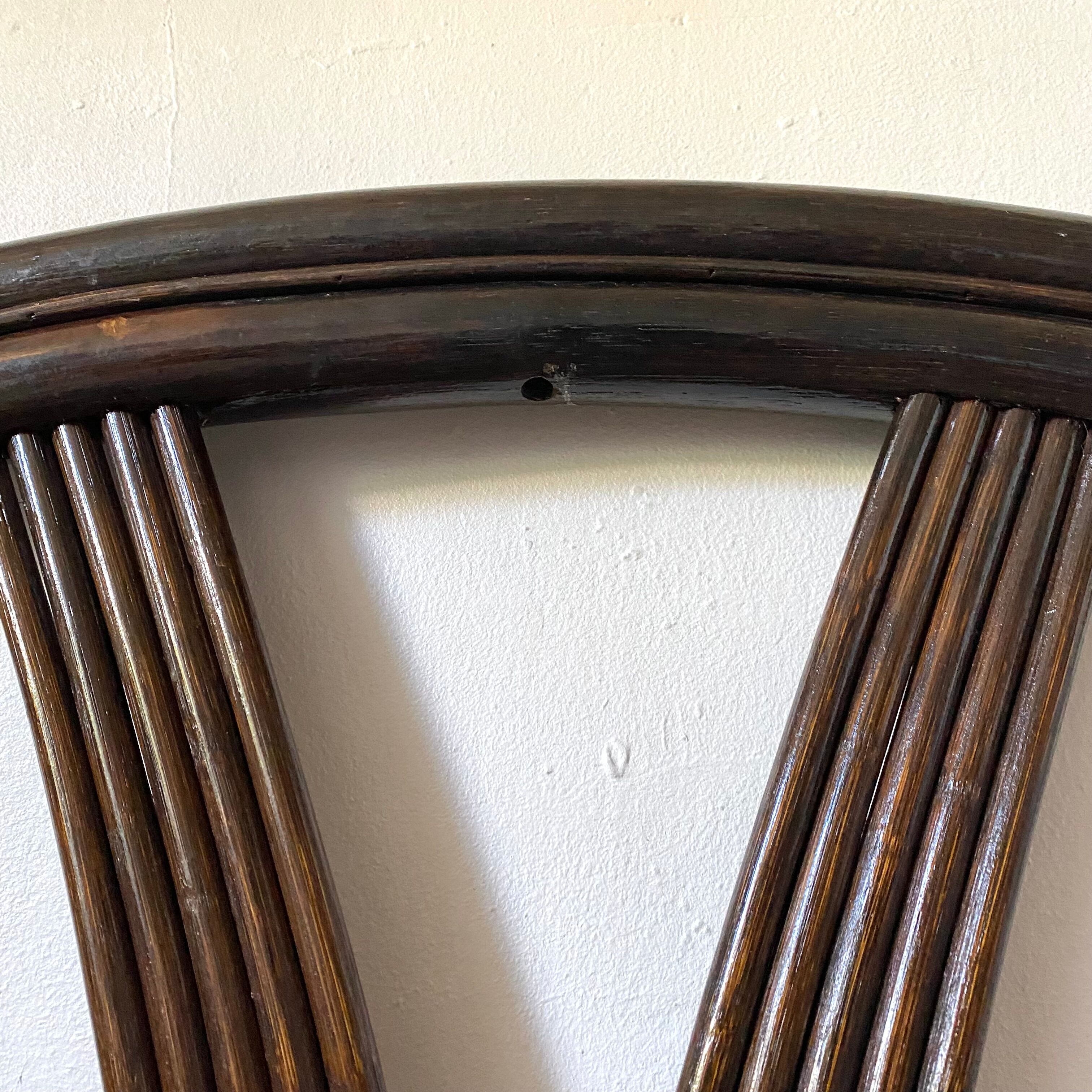 Vintage rattan headboard