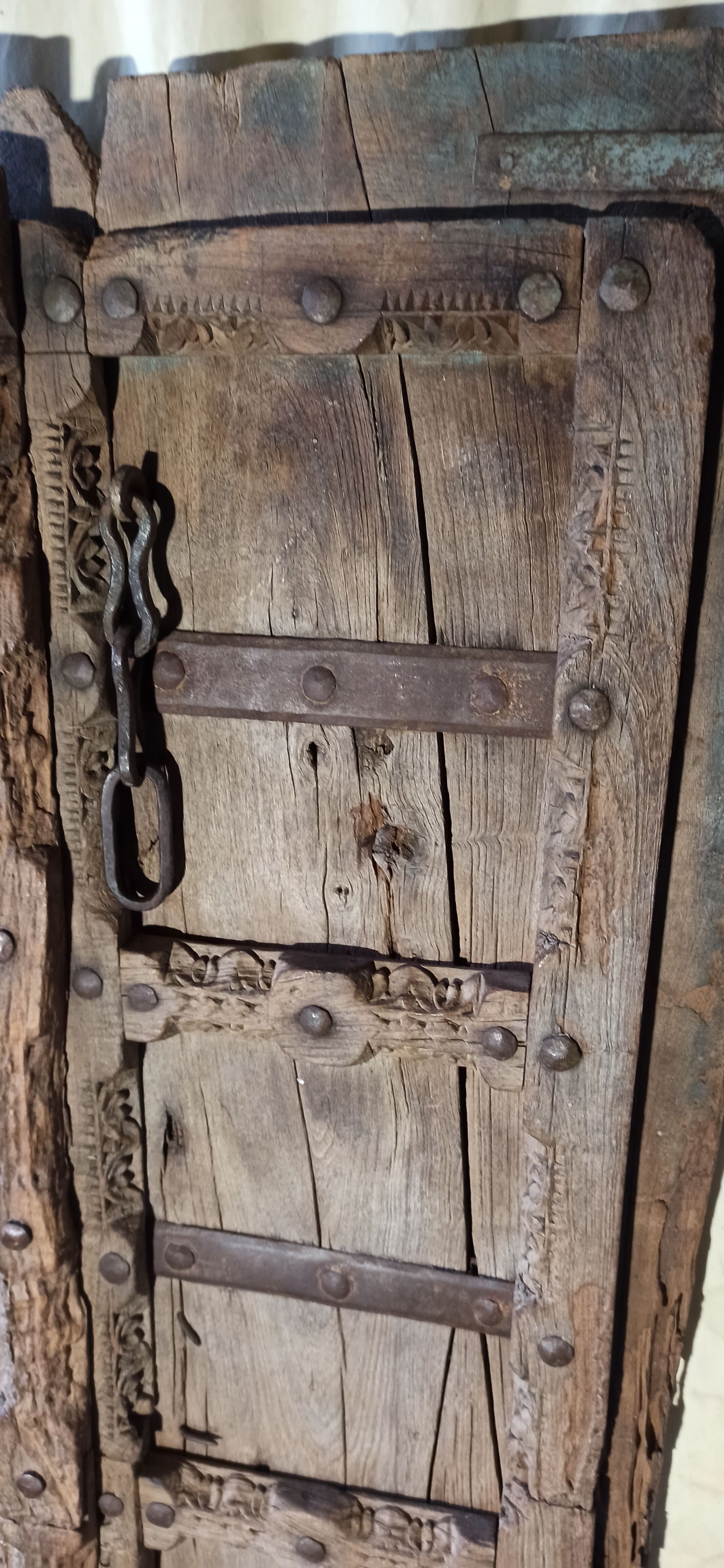 Old wooden door