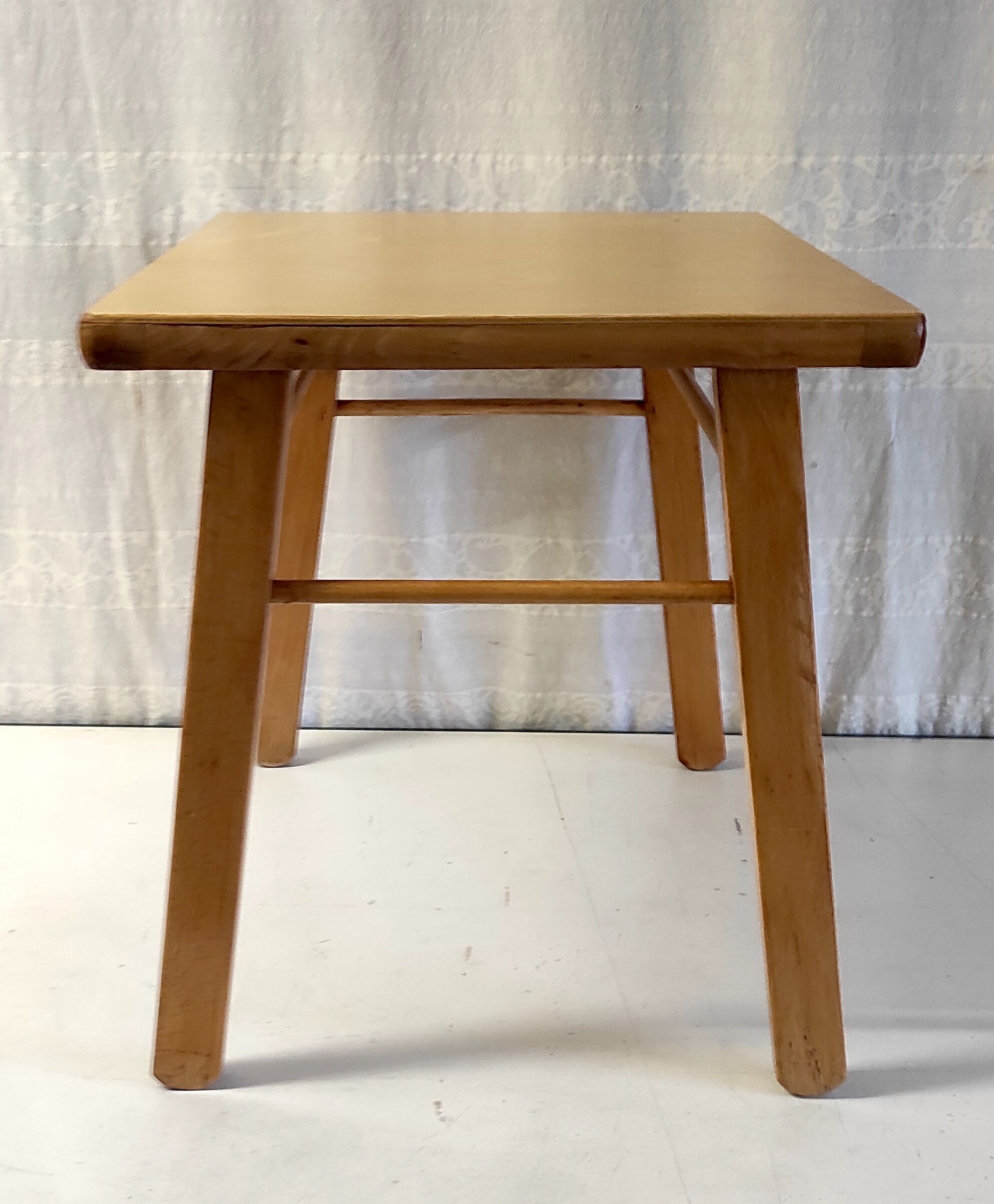Solid wood side table 60s 70s