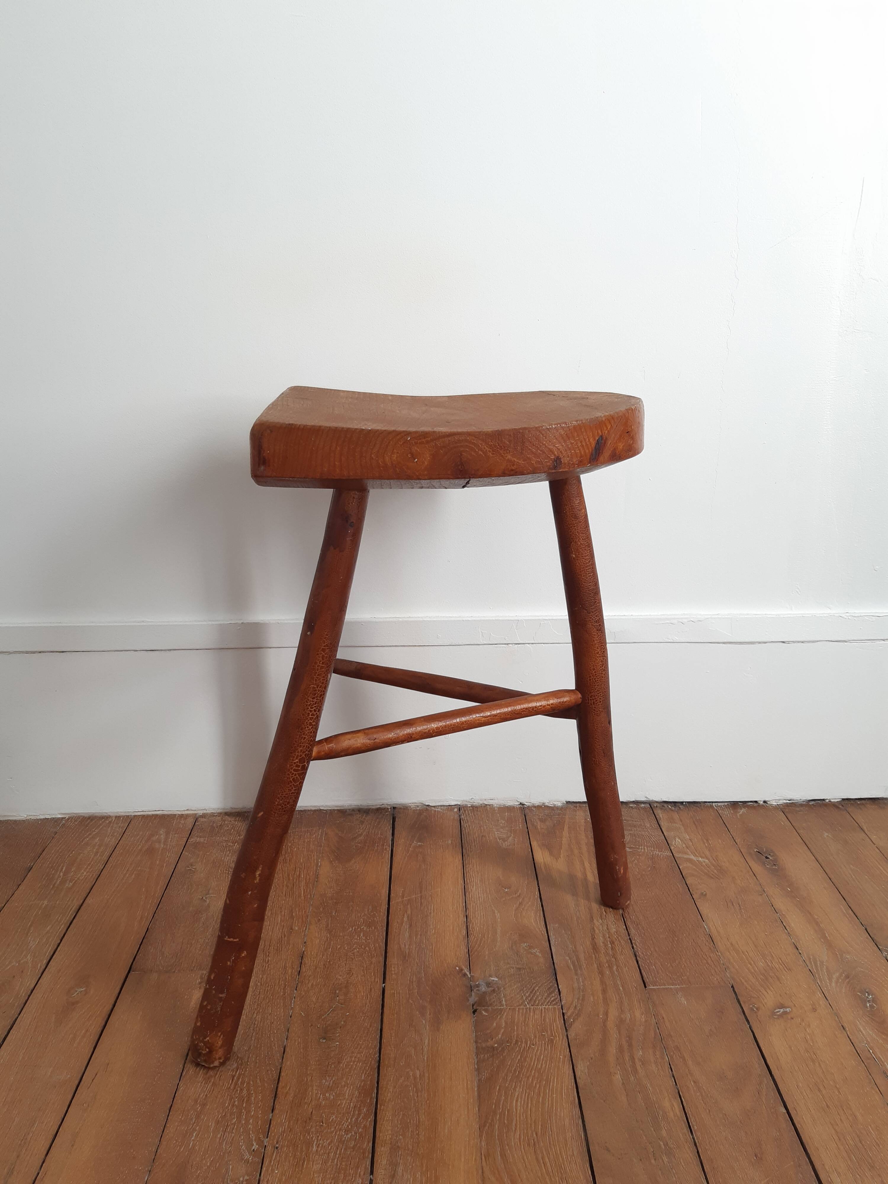 Tabouret tripode vintage