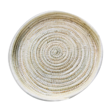 Berber ethnic basket white wool