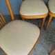 4 designer chairs in bent beech ep 1950 Italy