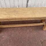 Oak Farmhouse Bench with Brace