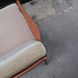 Scandinavian teak armchair from the 60s
