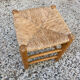 Tabouret en paille et bois