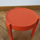 Paire de table de chevet oranges