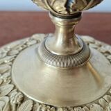 Empire gilded bronze candlestick, 19th century