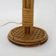 Pair of bamboo rattan cane lamps. Italy, 1950s and 1960s.