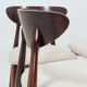 Dining room chairs set of 4 Scandinavian design beige white