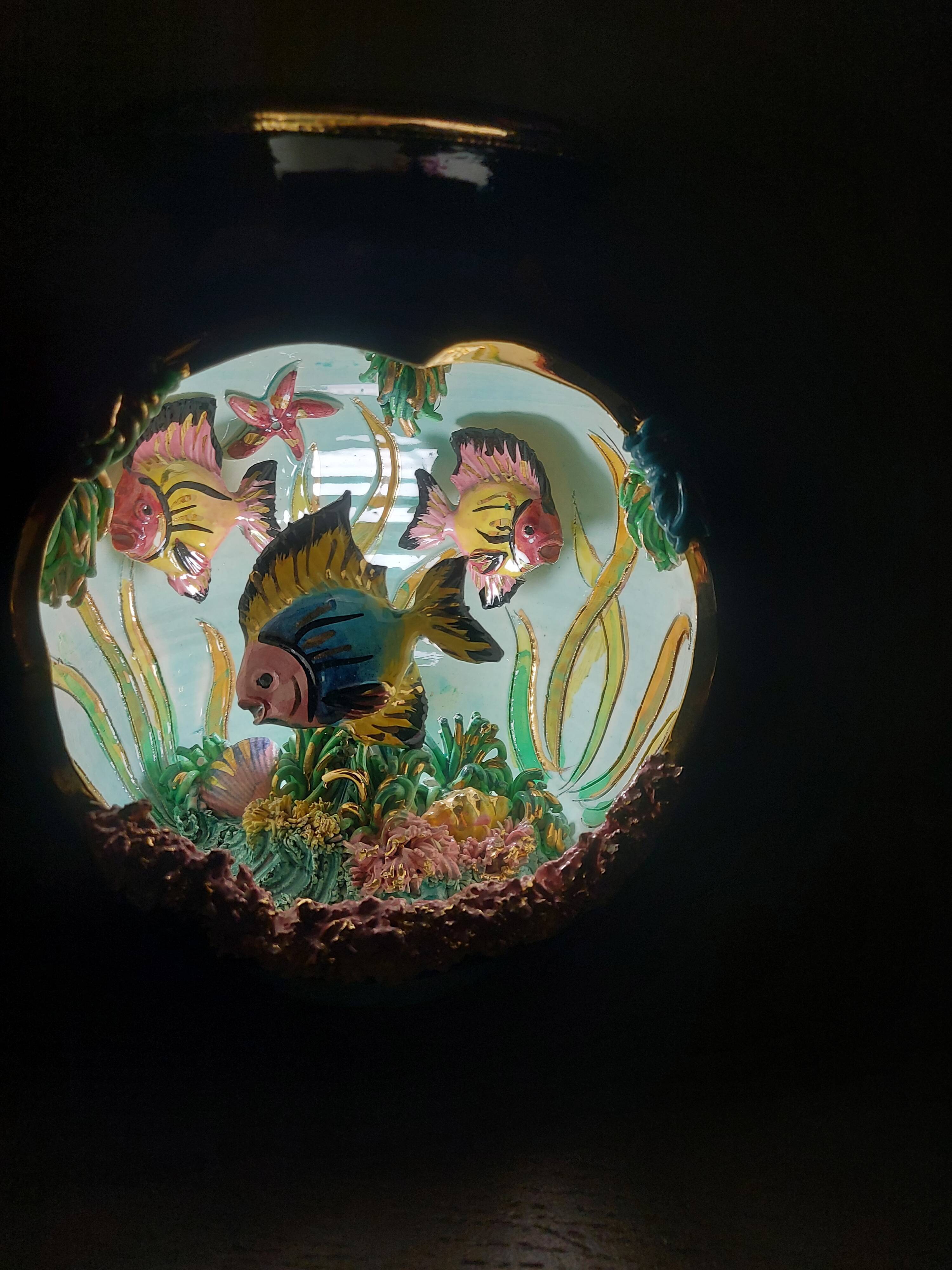 Ceramic lamp years 60 vallauris