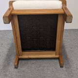 Pair of modernist armchairs in solid elm from the 60s/70s