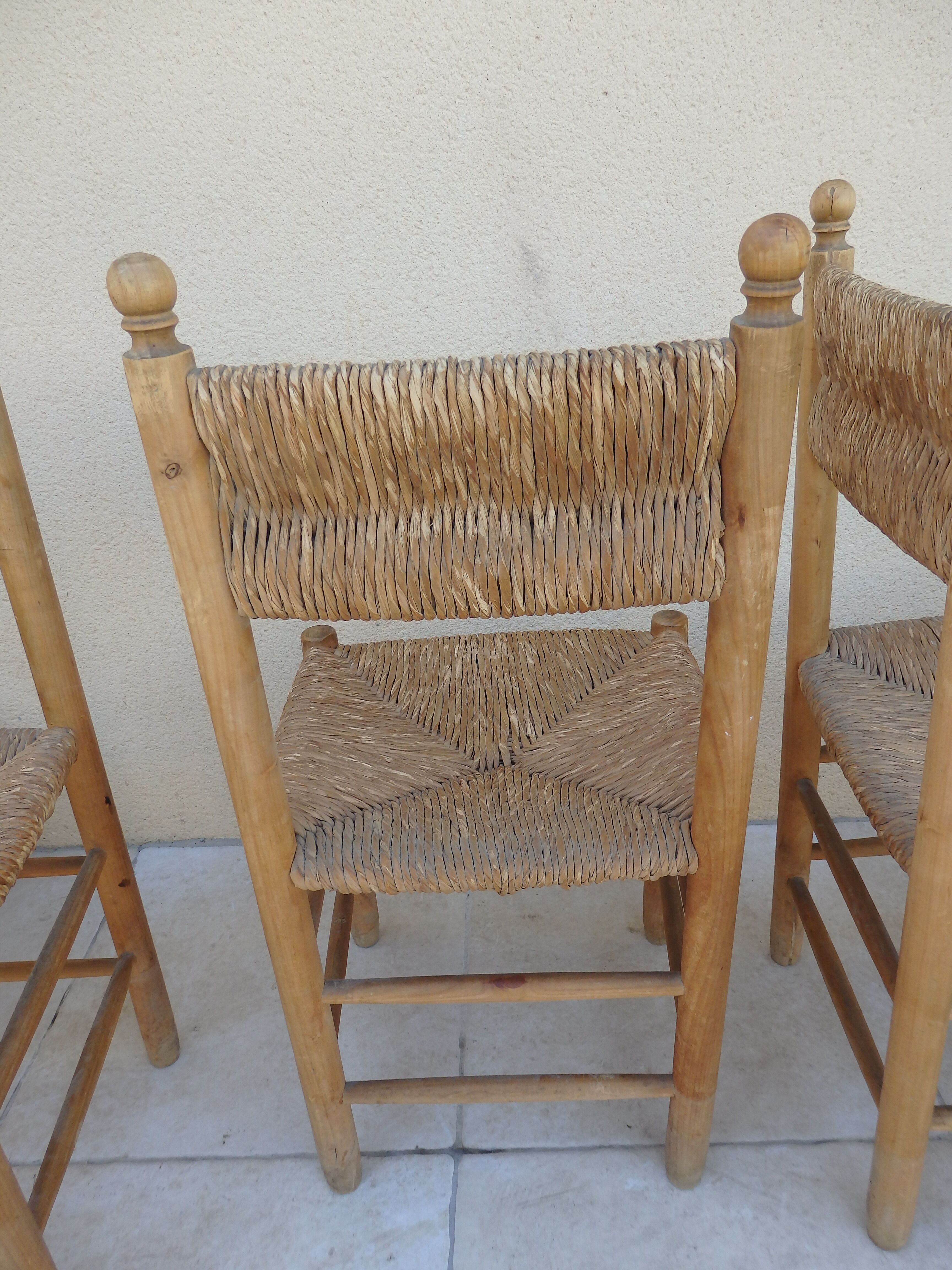 Vintage straw chair
