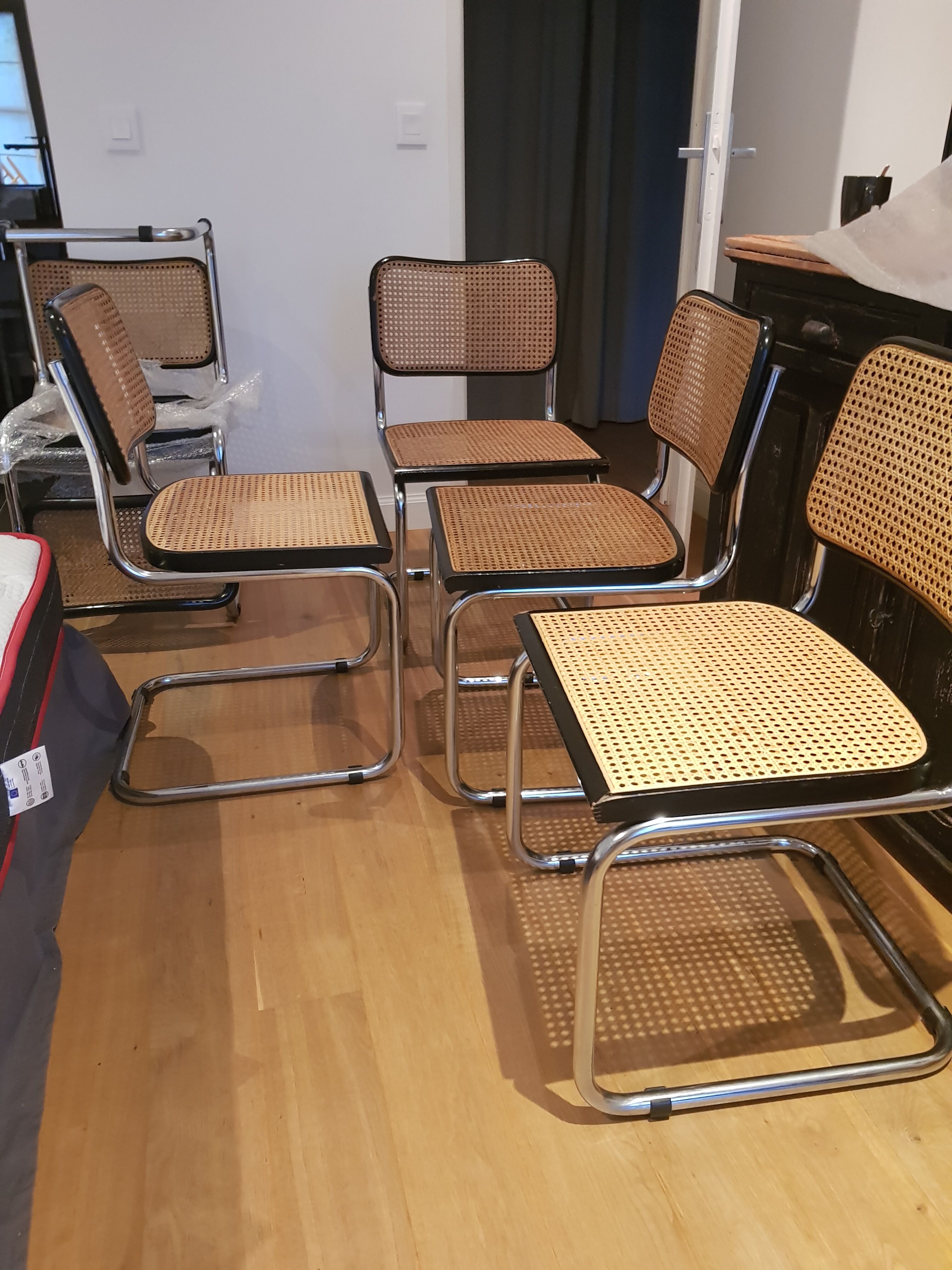Cesca chairs by Marcel Breuer