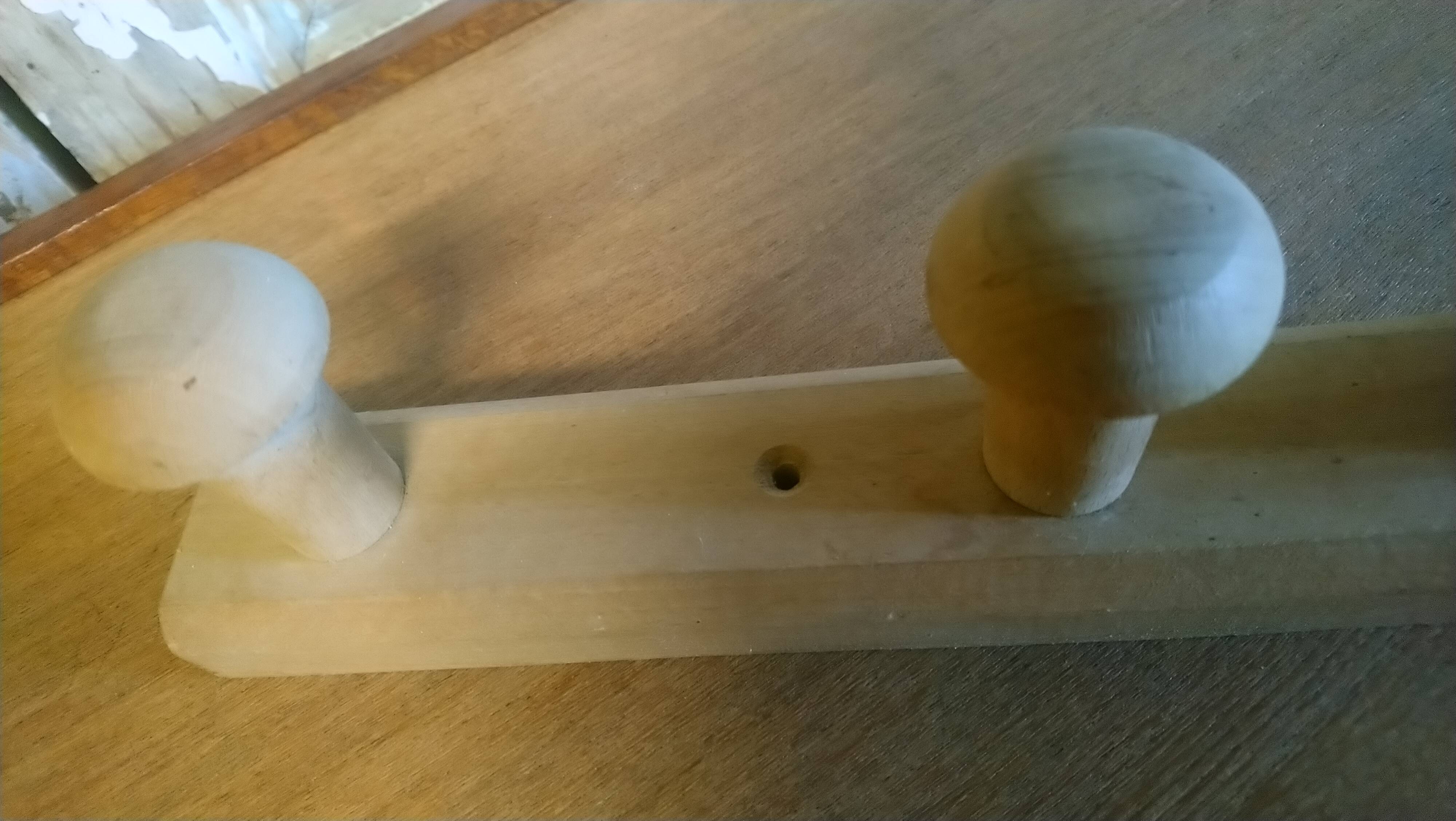 Beech wall coat rack