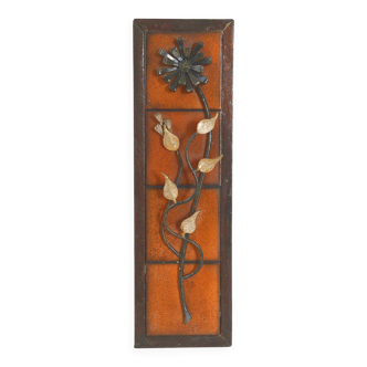 Vintage 1970s flower wall decoration