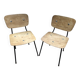 Pair of vintage Carolina Perfecto Airborne chairs 1950
