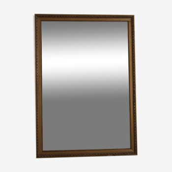 Miroir facetté cadre doré - 105x75cm