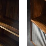 Vintage Mid-Century Scandinavian Modern Rosewood Highboard with Glass, 1960