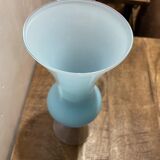Blue opaline vase