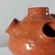 Vintage mid-century organic terracotta ceramic vase.