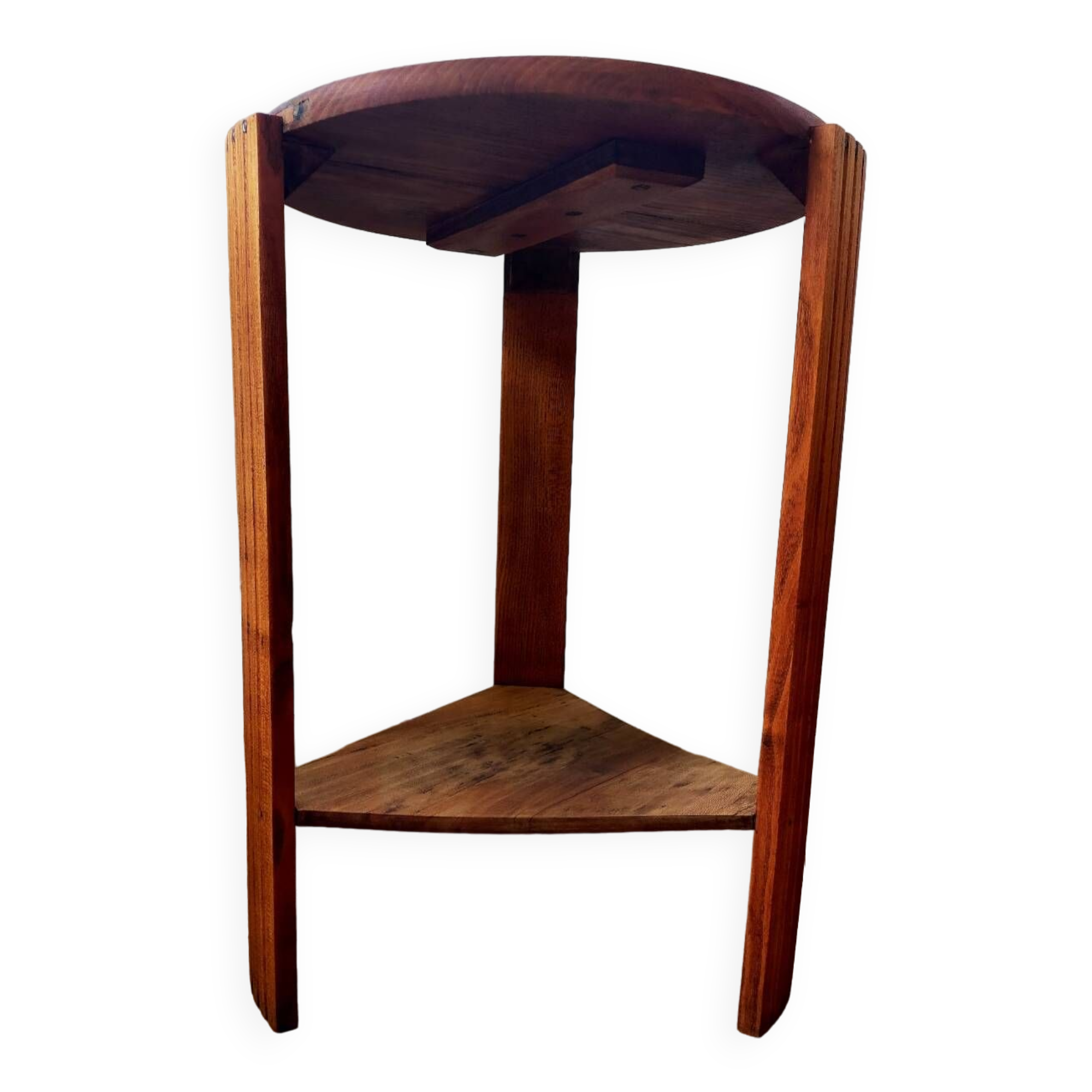 Art Deco exotic wood side table