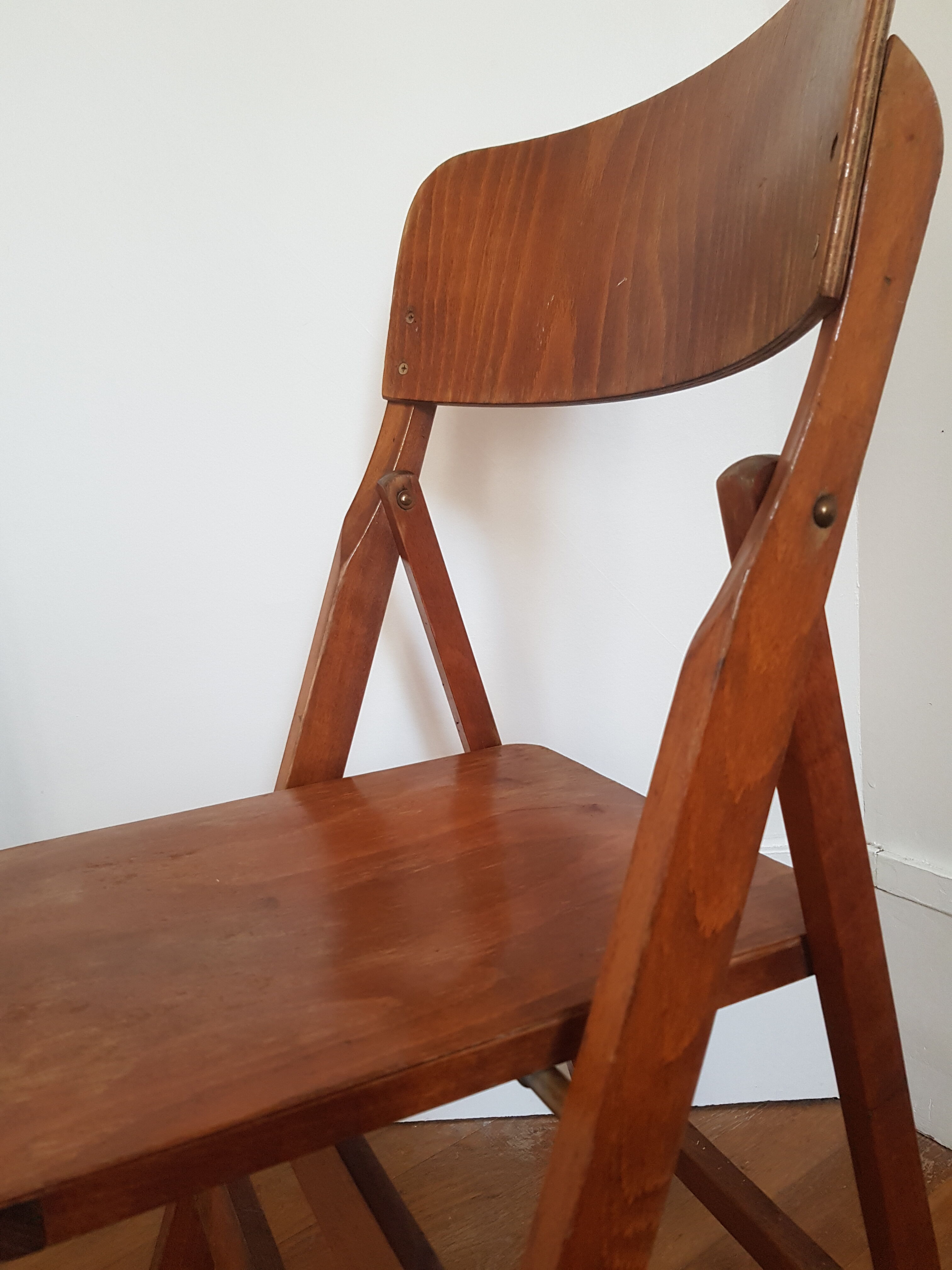 Wooden folding chair 50s