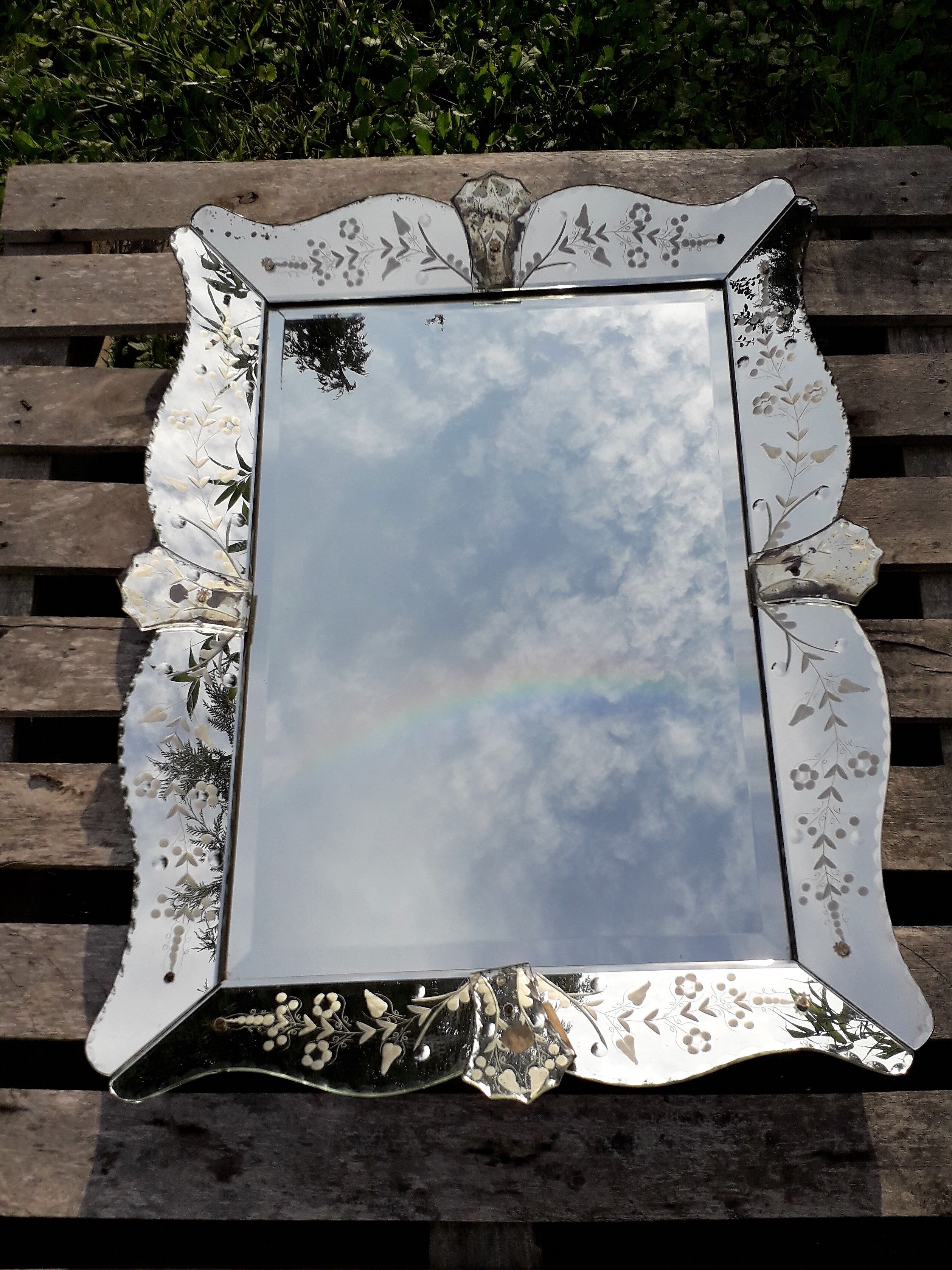 Venetian mirror beveled 67x88cm