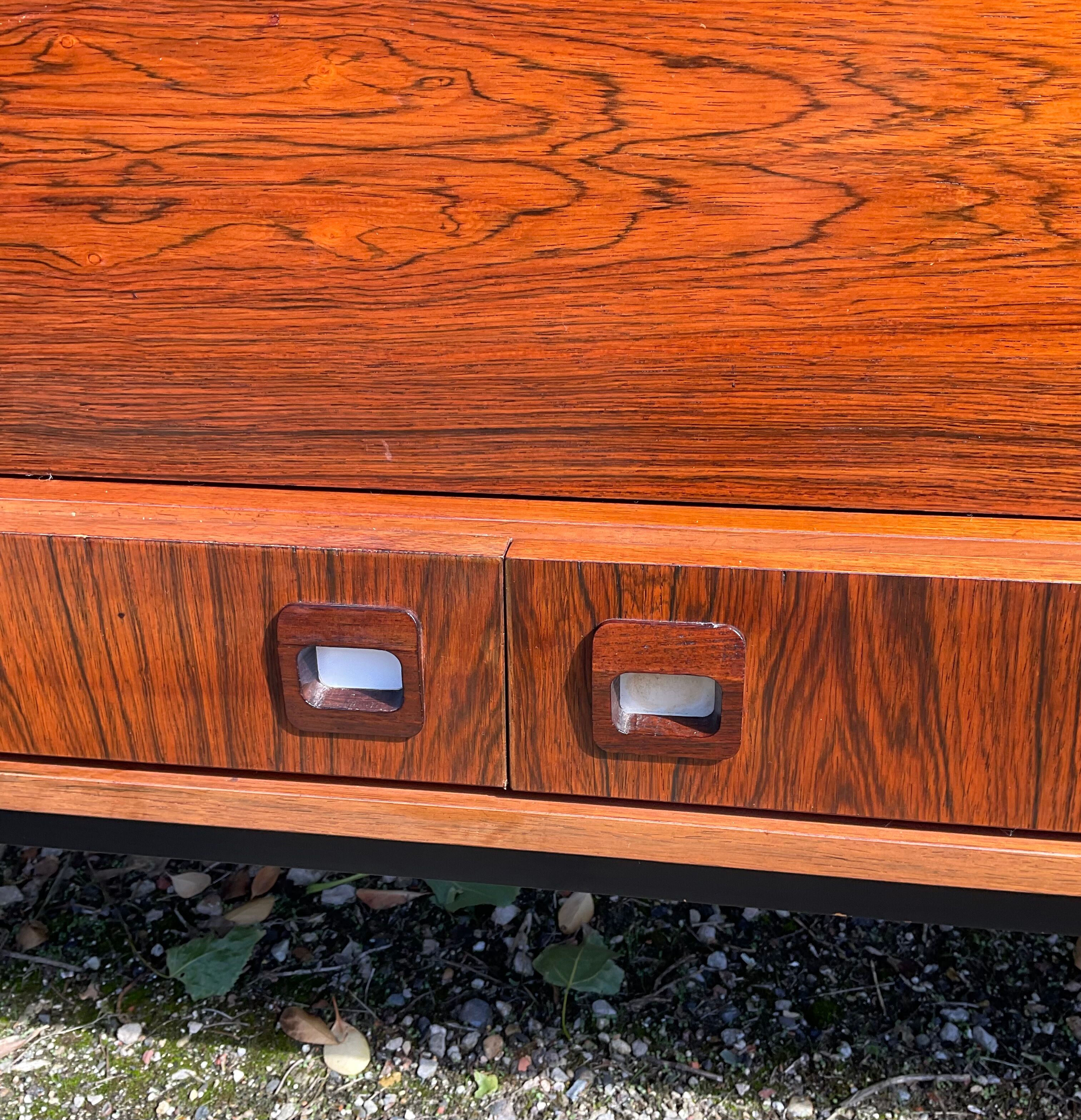 Scandinavian rosewood row from the 60s