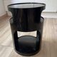 Black metal side table