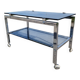 1970s chrome and smoked glass coffee table
