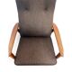 Pair of adjustable lounge chairs "Duxiesta" in teak and brown wool by Folke Ohlsson, Dux Sweden, 1960s.