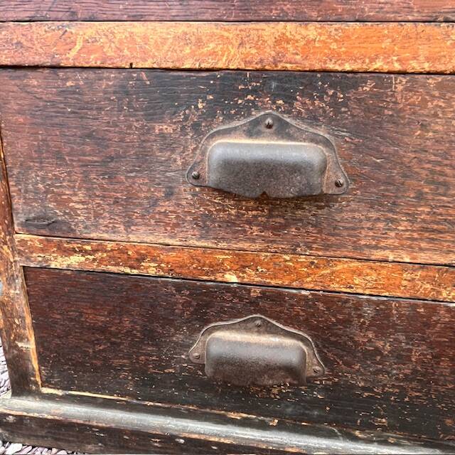Cabinet - 4 drawer trade furniture with shell handles