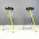 Pair of Duplex stools by Javier Mariscal for BD 1980s Memphis