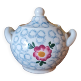 Sugar bowl, Sarreguemines earthenware factory, France