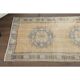 1970s Vintage Turkish Hand-Knotted Wool Cotton Orange Runner Rug 77x314