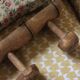 Coat rack vintage wood bamboo four hooks
